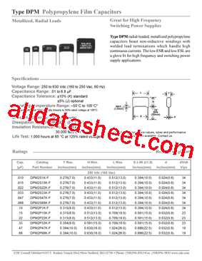 DPM6W1K-F型号图片