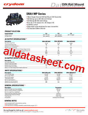 DRA1-MP240D4型号图片