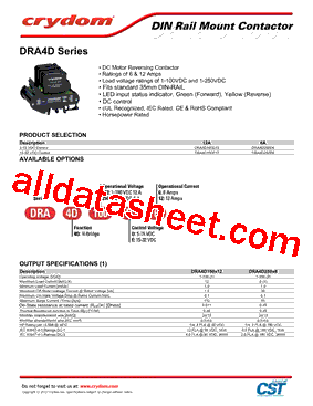 DRA4D100E12型号图片