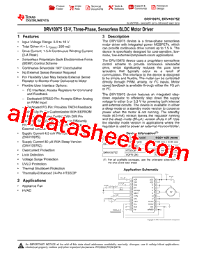 DRV10975ZRHFR型号图片
