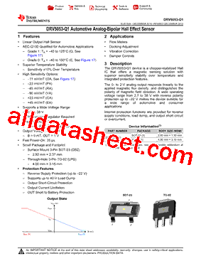 DRV5053EAQDBZTQ1型号图片