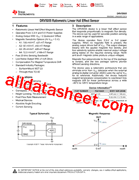 DRV5055A2QDBZR型号图片