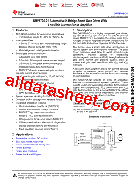 DRV8705SQRHBTQ1型号图片