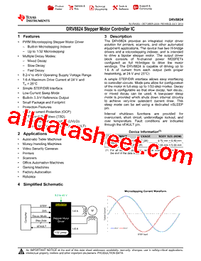 DRV8824RHDT型号图片
