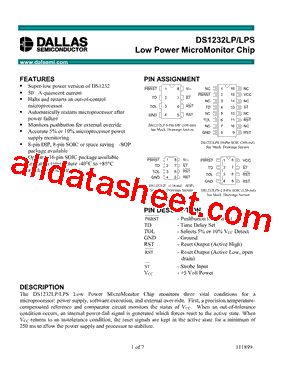 DS1232LPN+型号图片