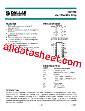 DS1232N+型号图片