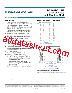 DS1244P型号图片