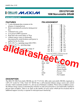 DS1270AB型号图片