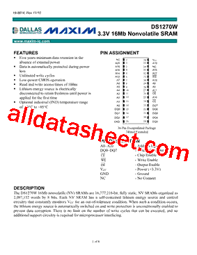 DS1270W-100IND型号图片