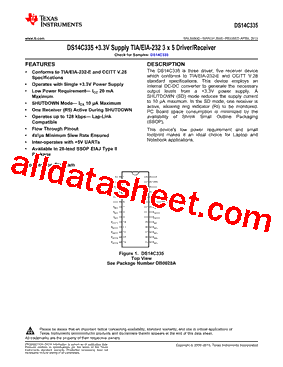 DS14C335MSA/NOPB型号图片