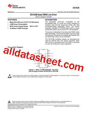 DS14C88M/NOPB型号图片
