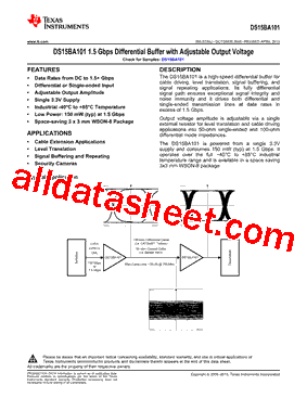 DS15BA101SDX/NOPB型号图片