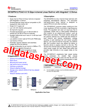 DS160PR412RUAT型号图片