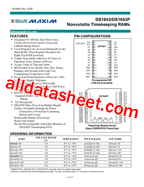 DS1643P-70型号图片