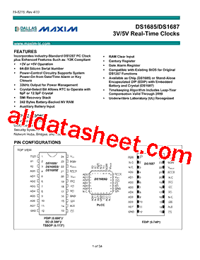 DS1685QN-5+型号图片