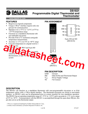 DS1821S型号图片