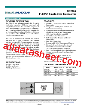 DS2155LNB+型号图片