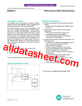 DS28E16Q+T型号图片