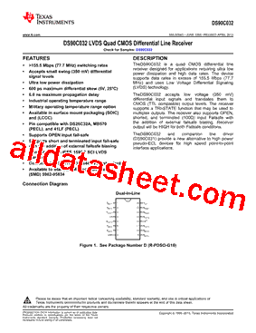 DS90C032TM/NOPB型号图片
