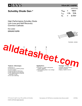 DSA30C100PB型号图片