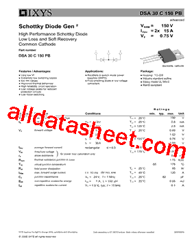 DSA30C150PB型号图片