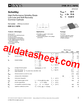 DSB30C30PB型号图片