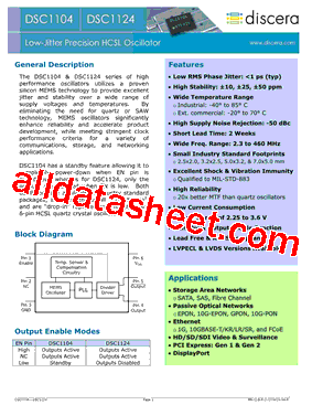 DSC1104AI1型号图片