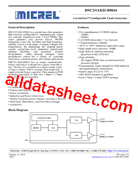 DSC2311KI2-R0016型号图片
