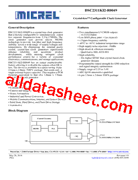 DSC2311KI2-R0049型号图片