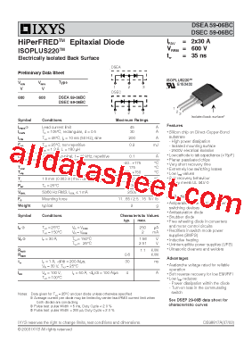 DSEA59-06BC型号图片