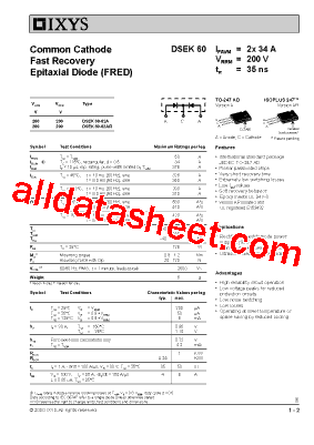 DSEK60-02A型号图片