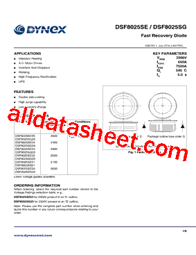 DSF8025SE24型号图片