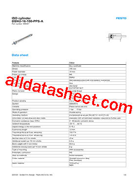 DSNU-16-100-PPS-A型号图片