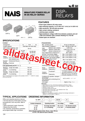 DSP1-DC9V-R-F型号图片