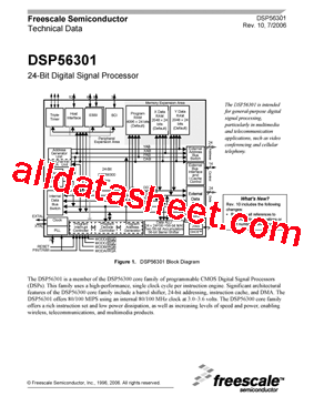 DSP56301PW100型号图片