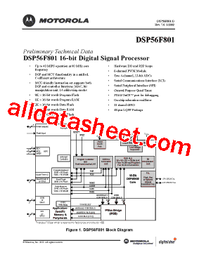 DSP56F801PB型号图片