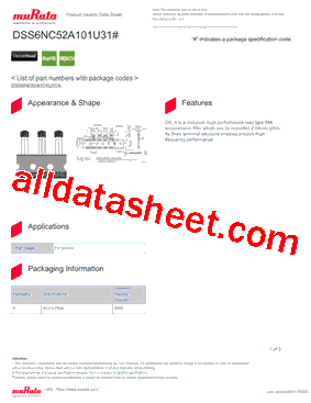 DSS6NC52A101U31A型号图片