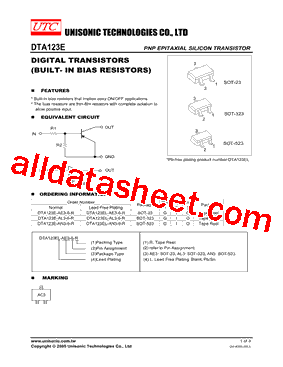 DTA123EL-AL3-6-R型号图片