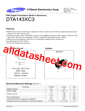 DTA143XC3型号图片