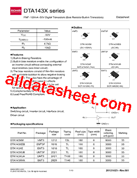 DTA143XKAT146型号图片