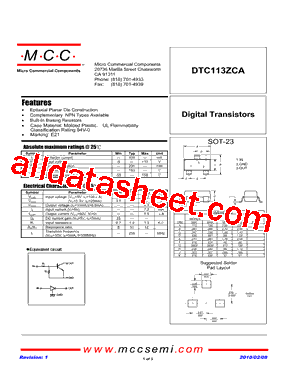 DTC113ZCA-TP型号图片