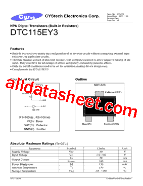 DTC115EY3型号图片