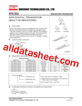 DTC123JL-T92-R型号图片