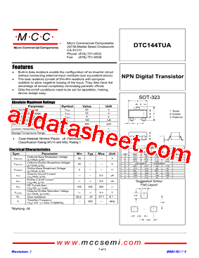 DTC144TUA-TP型号图片