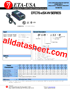 DTC70-13SX-W型号图片