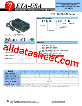 DTE150-19SXF-W型号图片