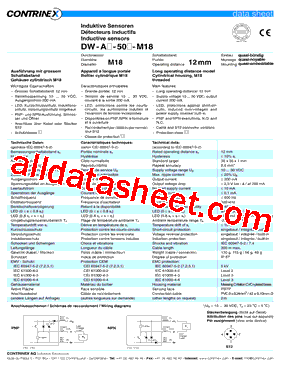 DW-AD-502-M18-120型号图片