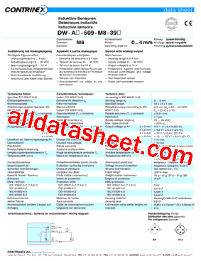 DW-AD-509-M8-390型号图片