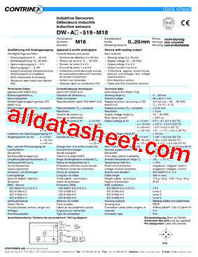 DW-AD-519-M18型号图片