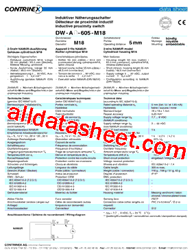 DW-AD-605-M18-120型号图片